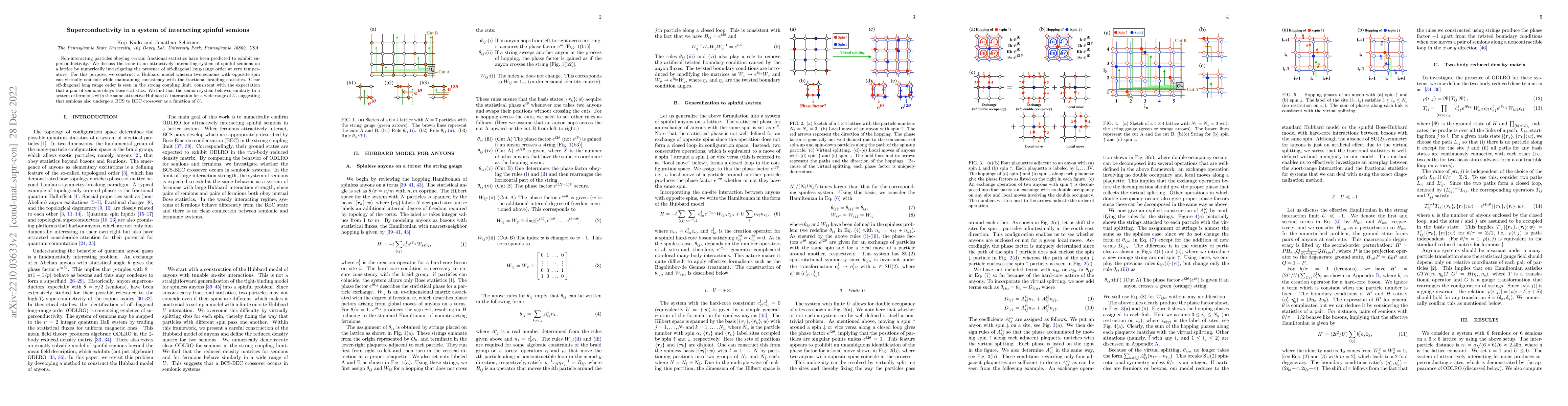 Thumbnail for Superconductivity in a system of interacting spinful semions