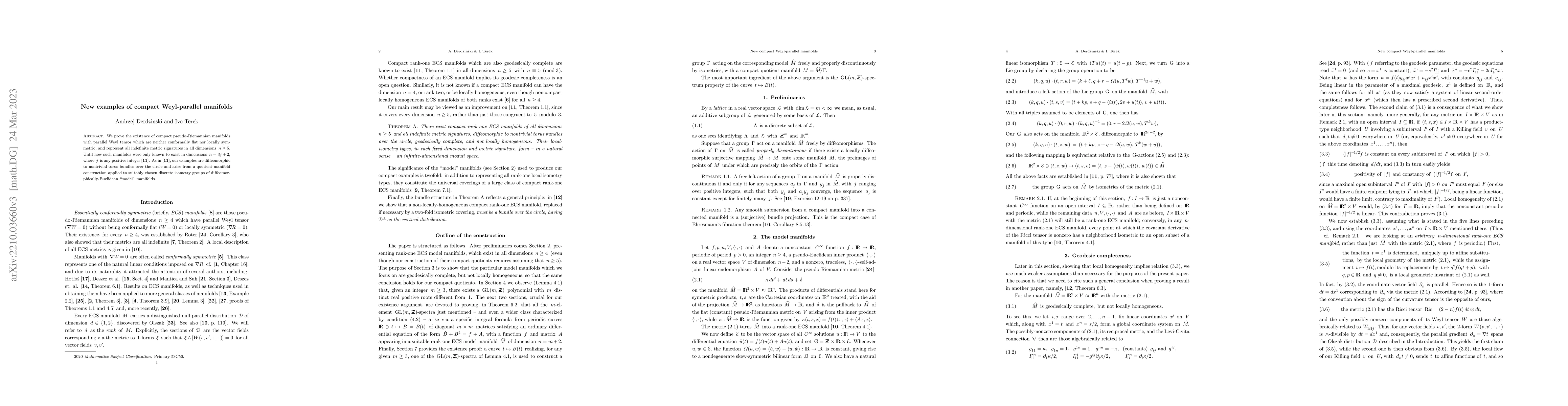 Thumbnail for New examples of compact Weyl-parallel manifolds