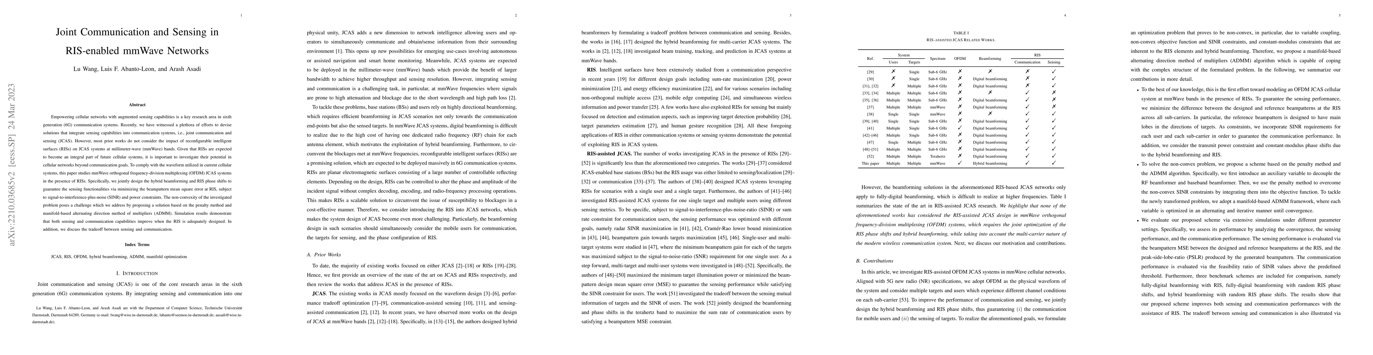 Thumbnail for Joint Communication and Sensing in RIS-enabled mmWave Networks