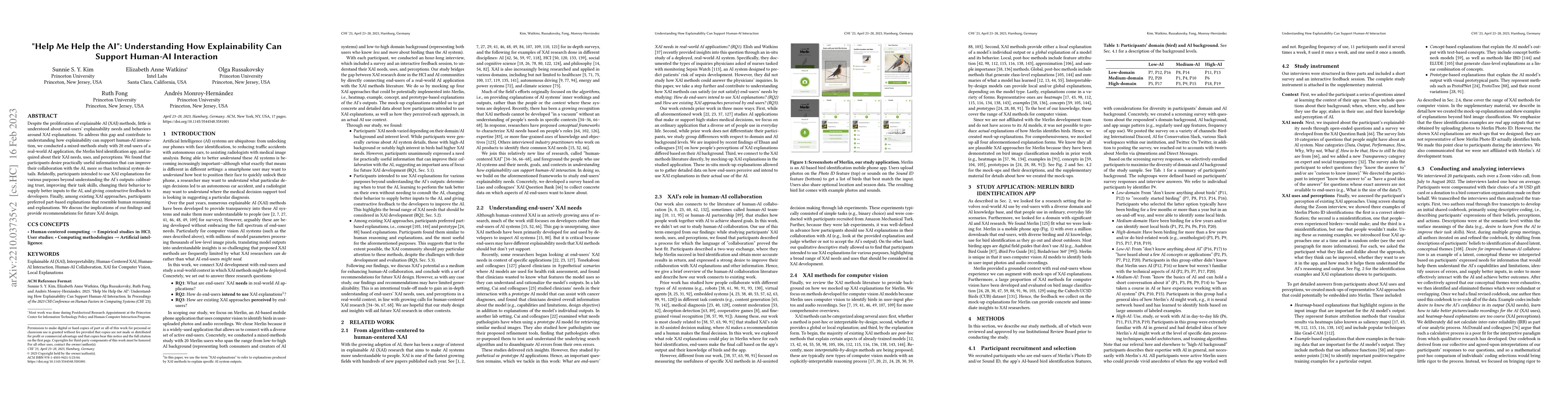 Thumbnail for "Help Me Help the AI": Understanding How Explainability Can Support
  Human-AI Interaction