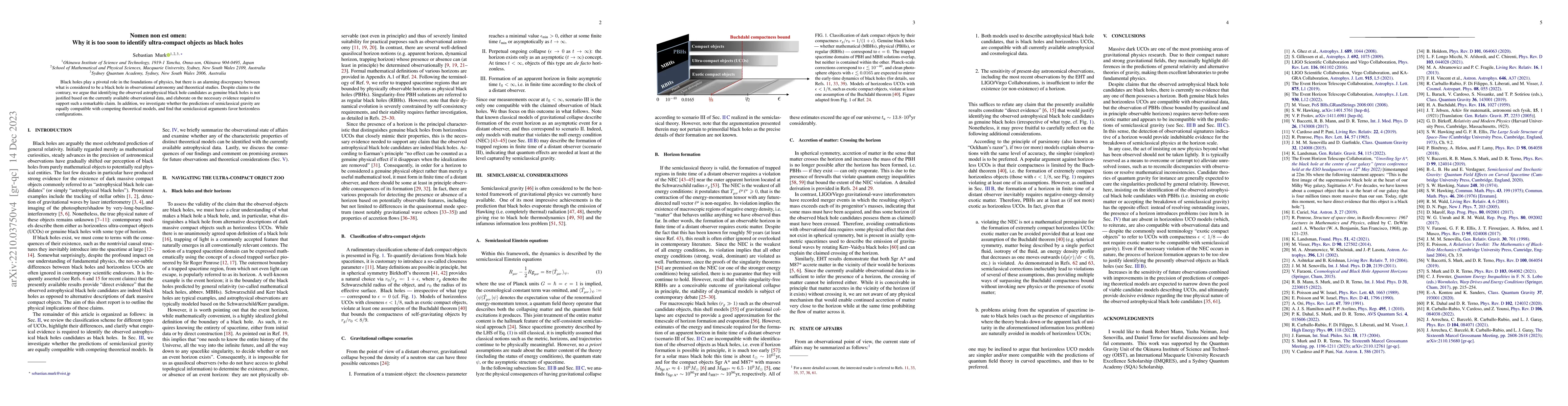 Thumbnail for Nomen non est omen: Why it is too soon to identify ultra-compact objects
  as black holes