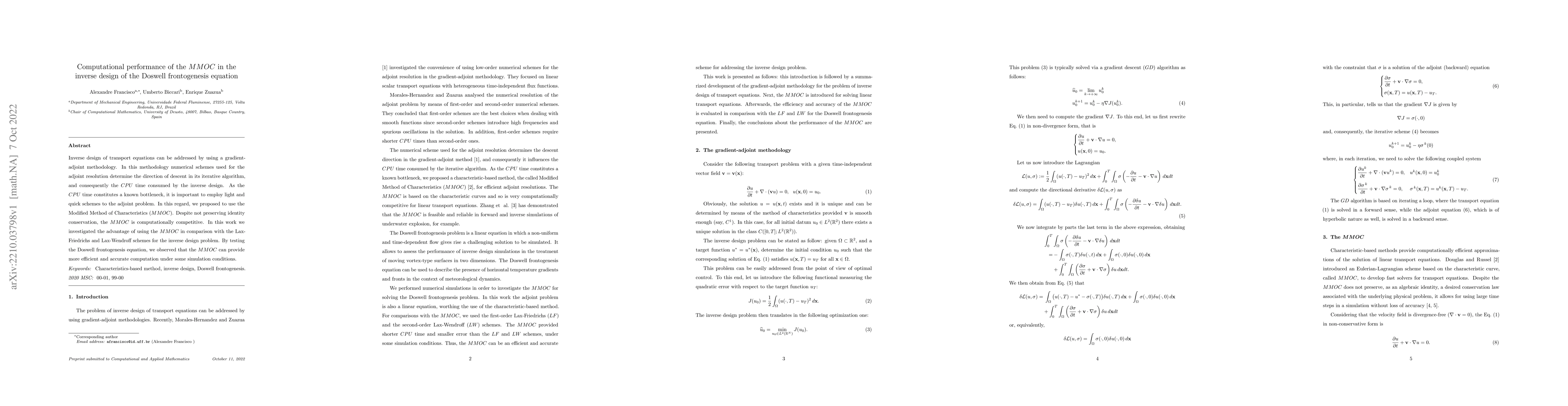 Thumbnail for Computational performance of the MMOC in the inverse design of the
  Doswell frontogenesis equation