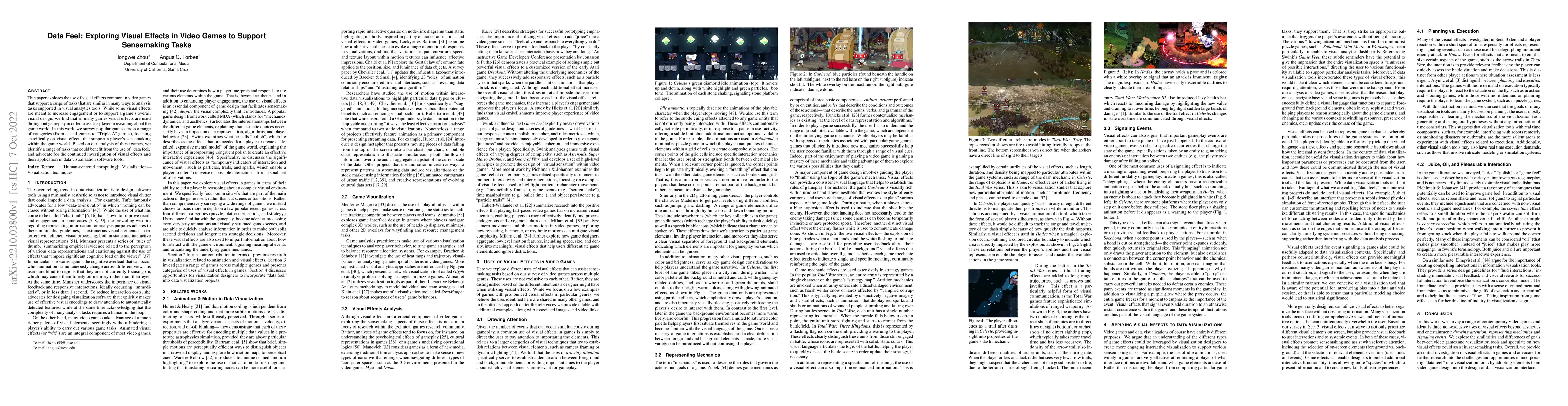 Thumbnail for Data Feel: Exploring Visual Effects in Video Games to Support
  Sensemaking Tasks