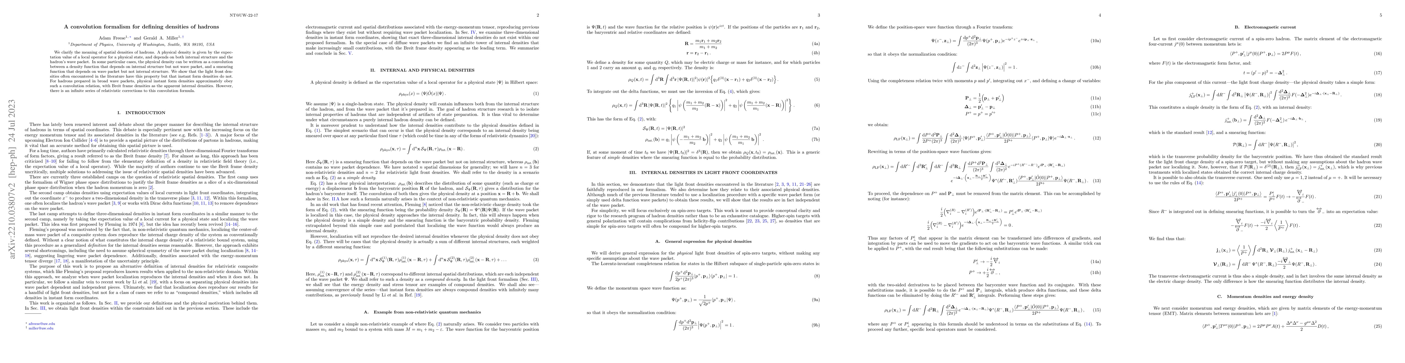 Thumbnail for A convolution formalism for defining spatial densities of hadrons