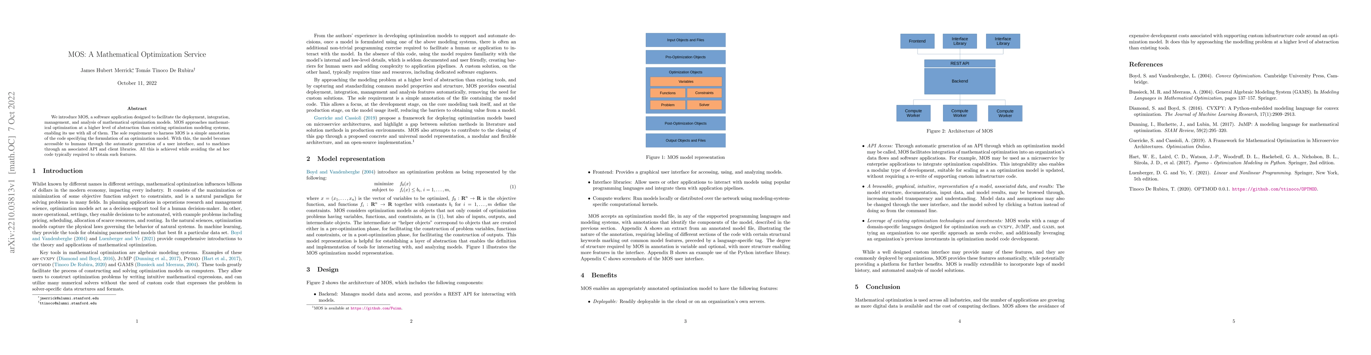 Thumbnail for MOS: A Mathematical Optimization Service