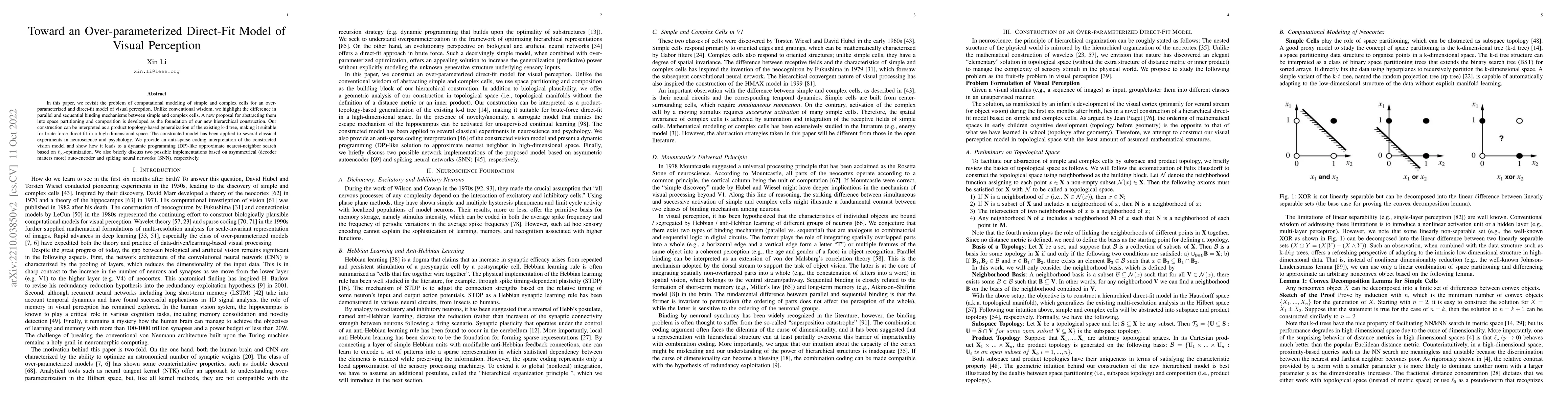 Thumbnail for Toward an Over-parameterized Direct-Fit Model of Visual Perception