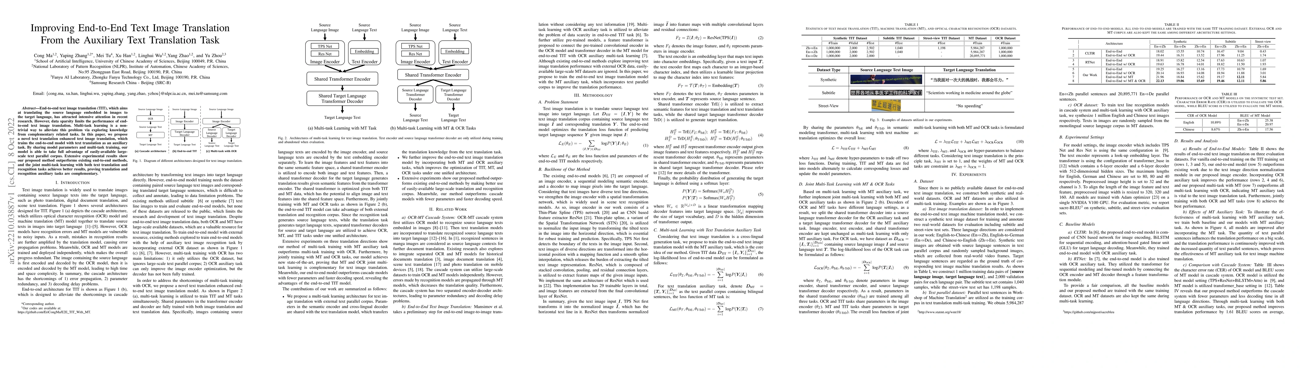 Thumbnail for Improving End-to-End Text Image Translation From the Auxiliary Text
  Translation Task