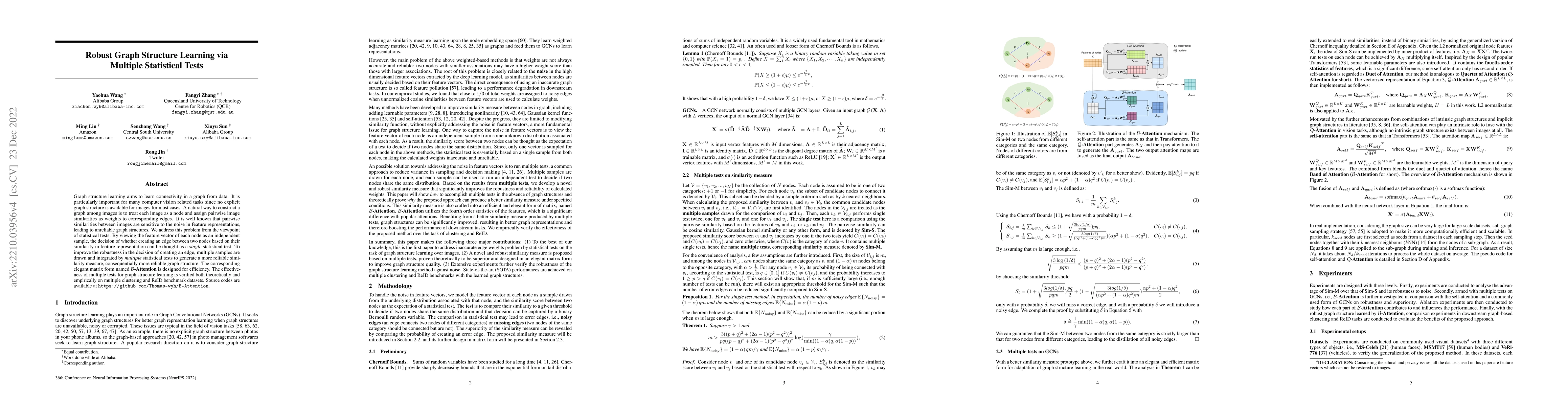 Thumbnail for Robust Graph Structure Learning via Multiple Statistical Tests