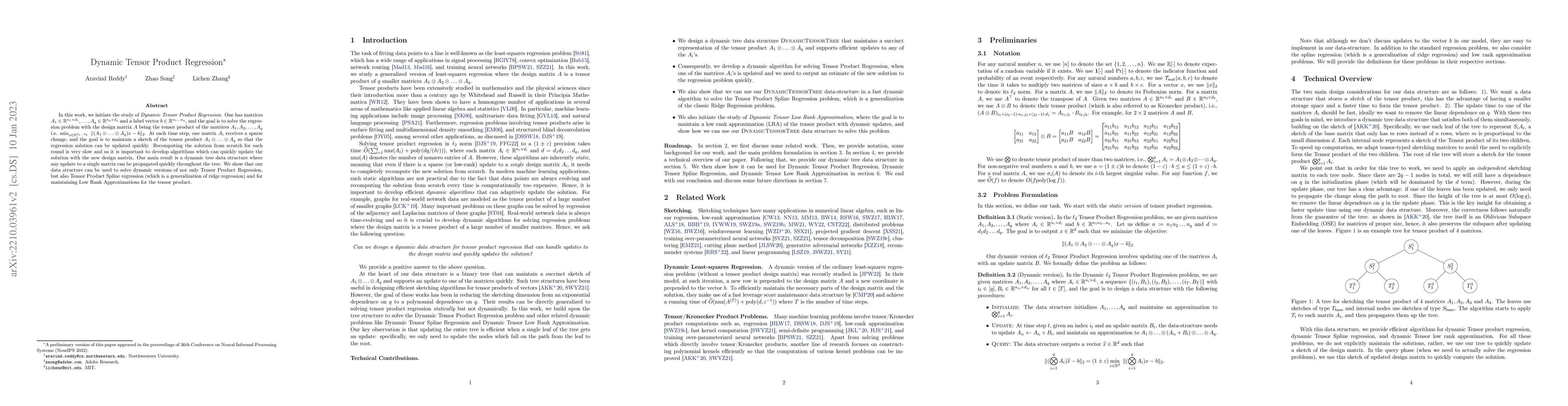 Thumbnail for Dynamic Tensor Product Regression