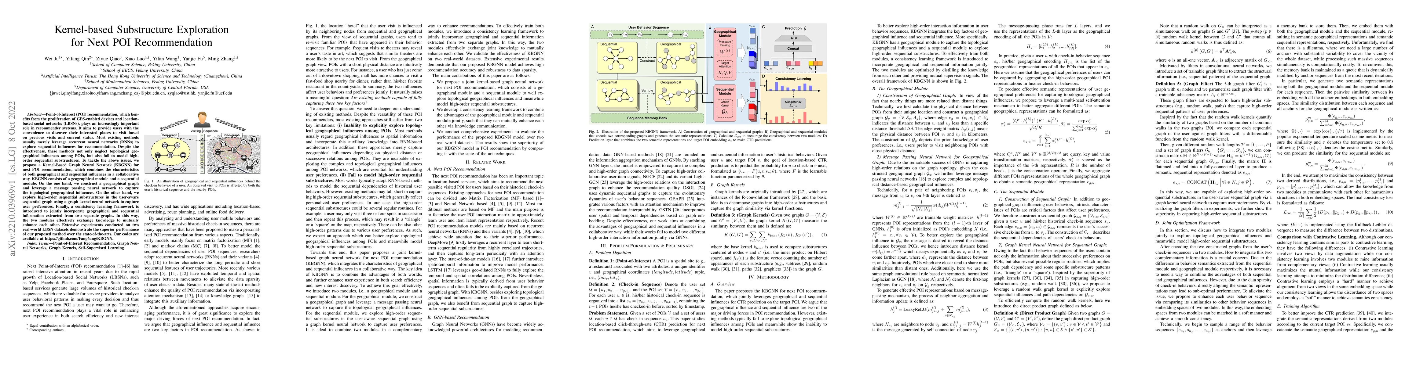 Thumbnail for Kernel-based Substructure Exploration for Next POI Recommendation