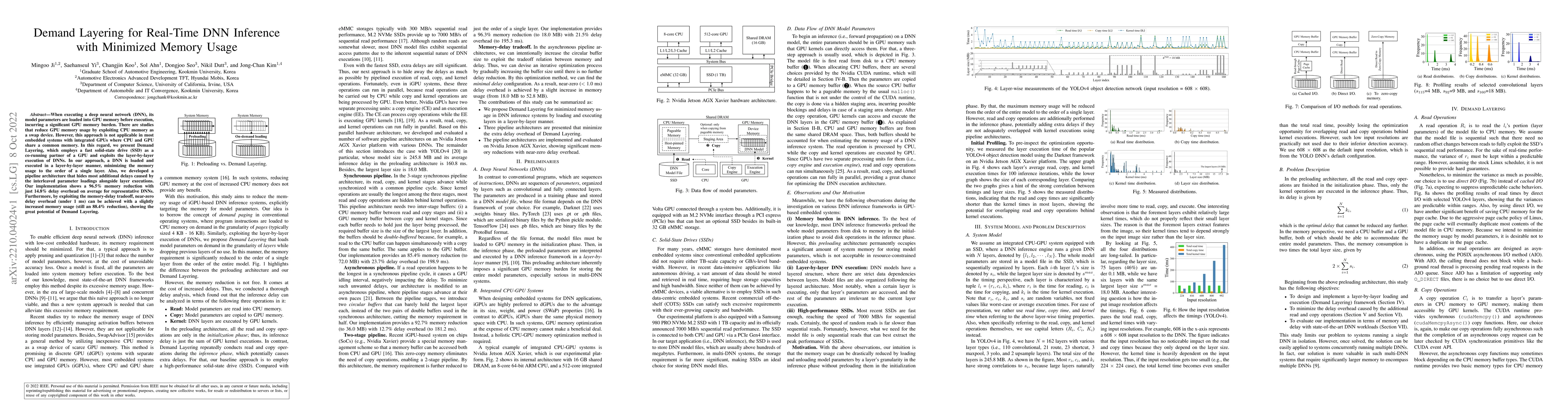 Thumbnail for Demand Layering for Real-Time DNN Inference with Minimized Memory Usage