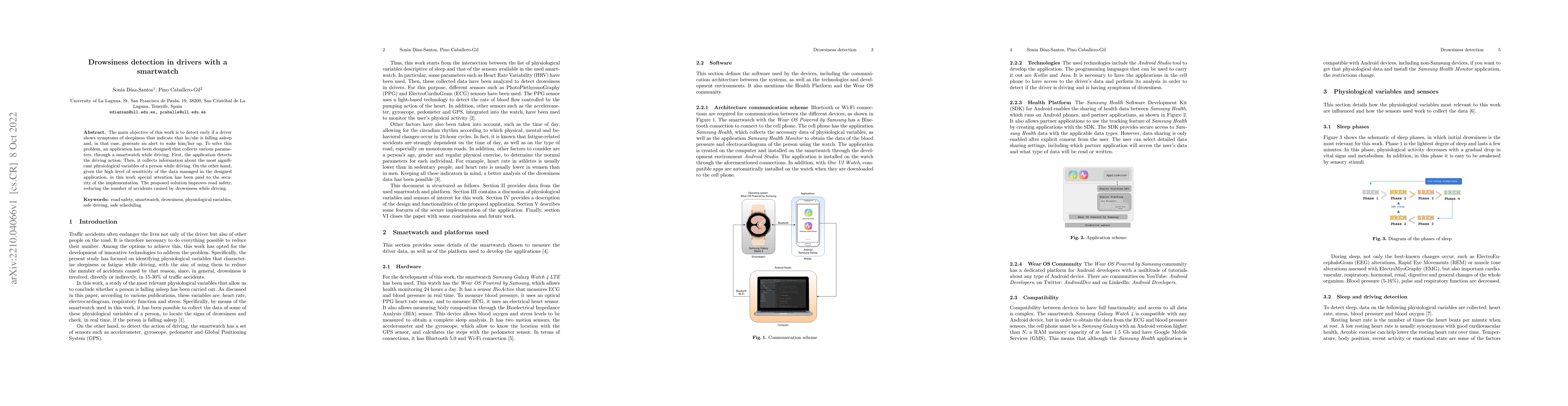 Thumbnail for Drowsiness detection in drivers with a smartwatch