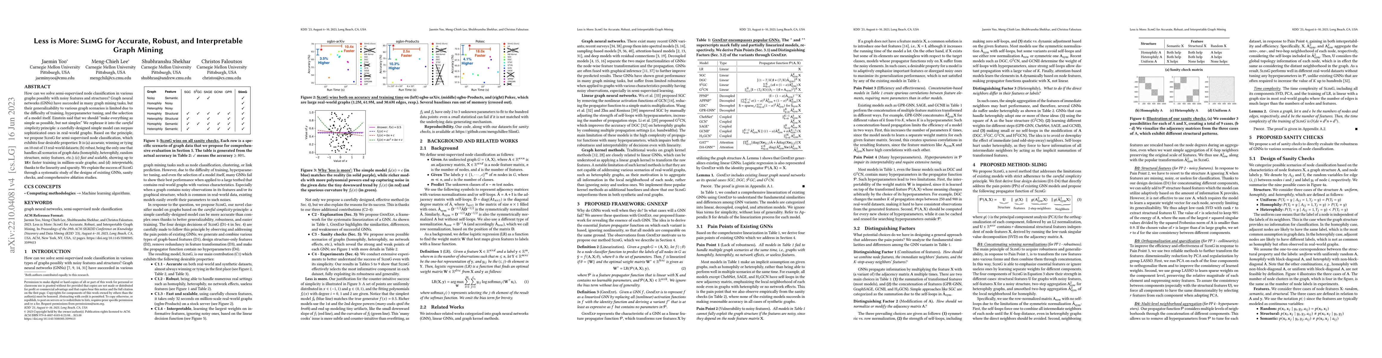 Thumbnail for Less is More: SlimG for Accurate, Robust, and Interpretable Graph Mining