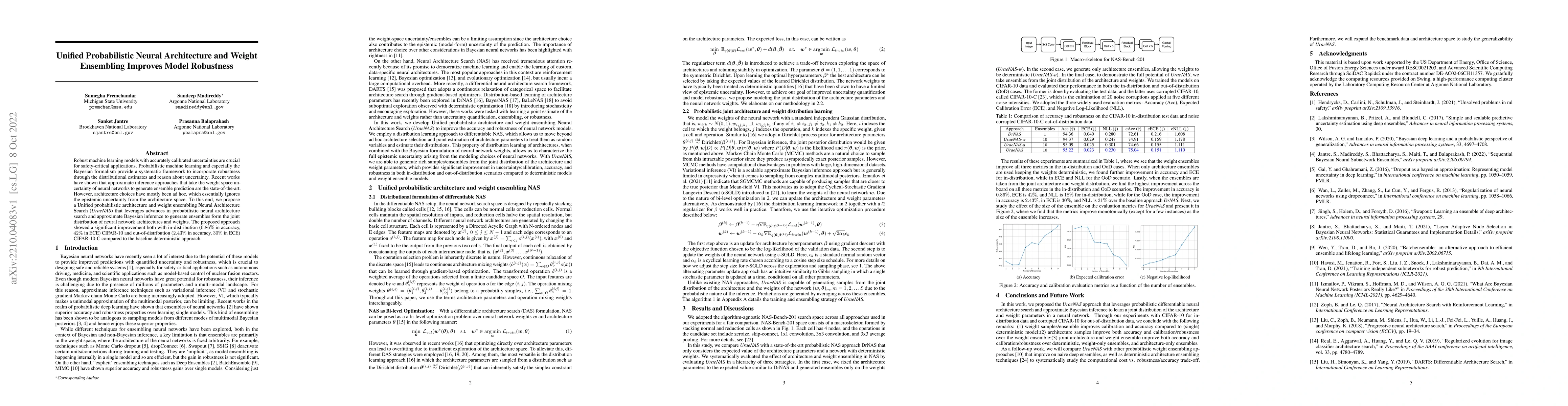 Thumbnail for Unified Probabilistic Neural Architecture and Weight Ensembling Improves
  Model Robustness