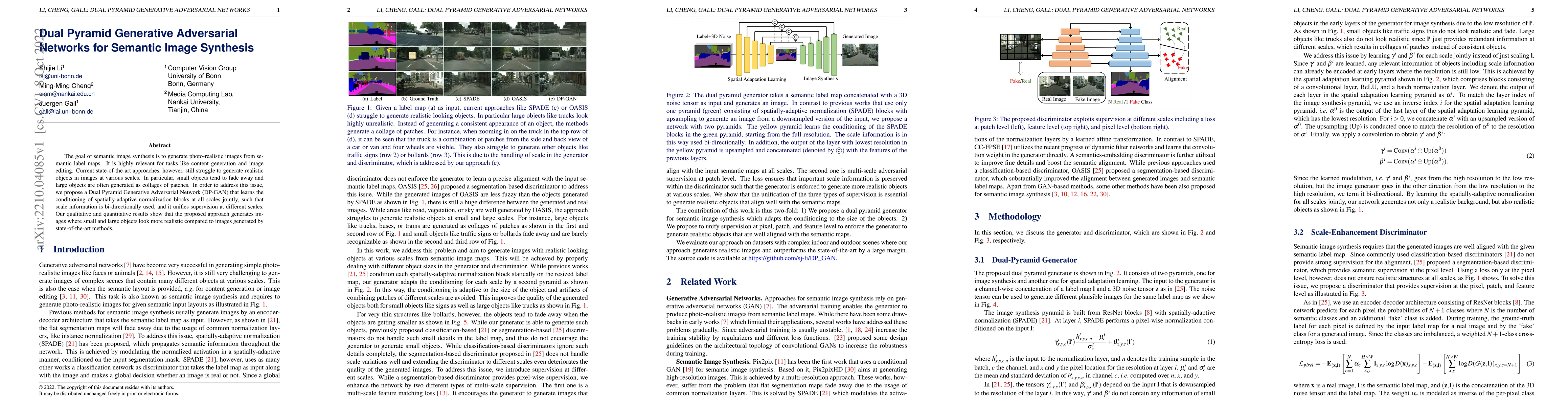 Thumbnail for Dual Pyramid Generative Adversarial Networks for Semantic Image
  Synthesis
