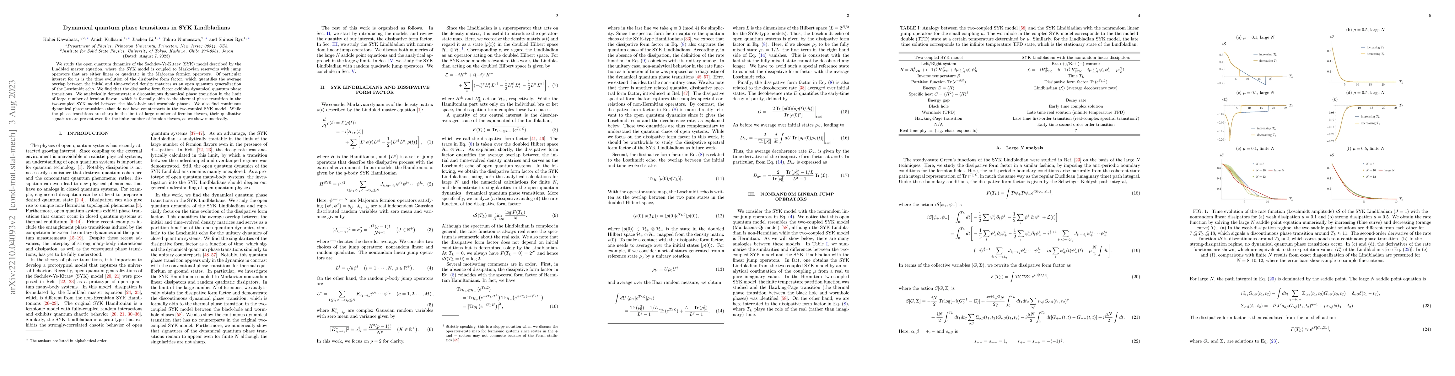 Thumbnail for Dynamical quantum phase transitions in SYK Lindbladians