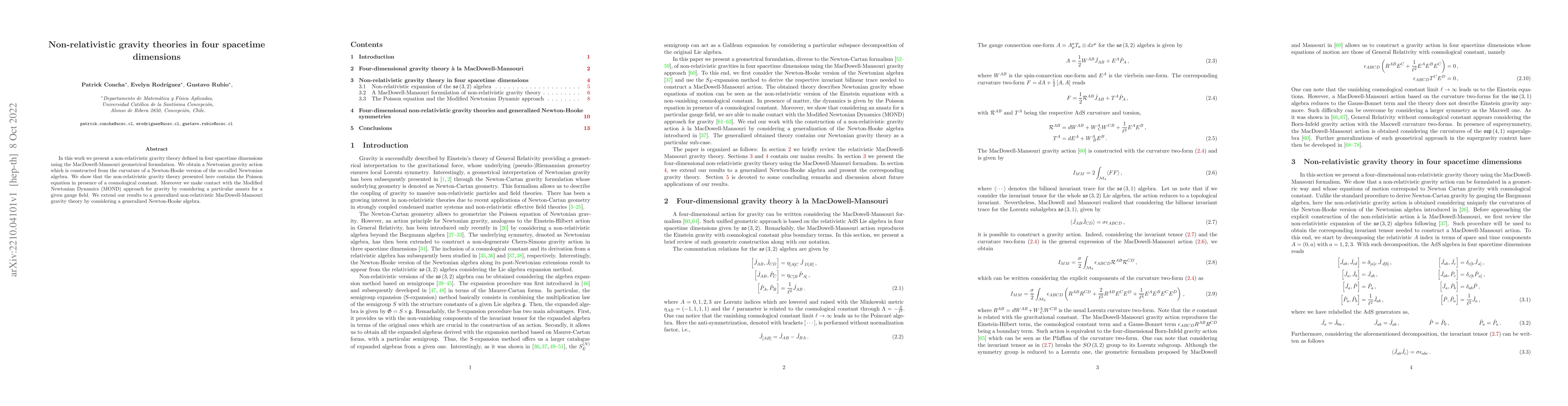 Thumbnail for Non-relativistic gravity theories in four spacetime dimensions