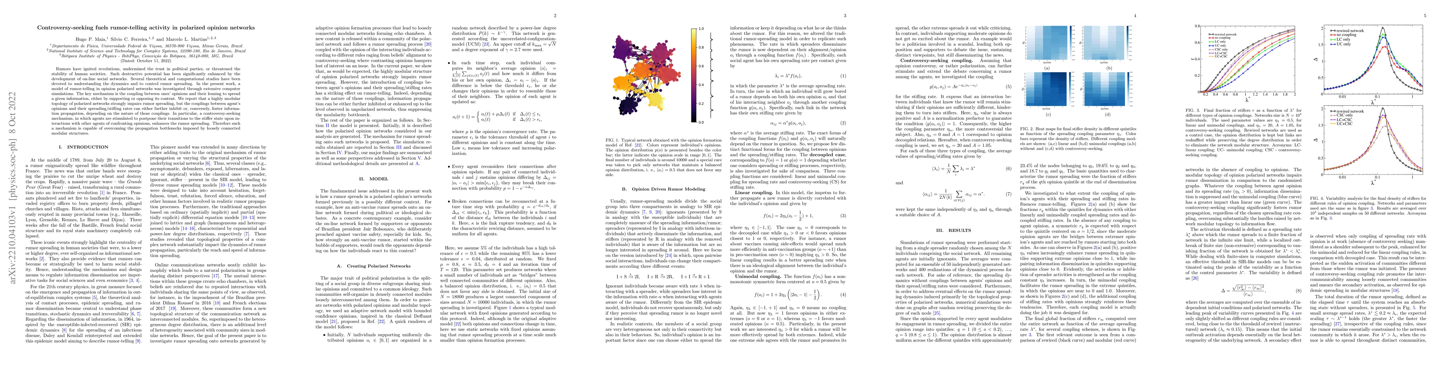 Thumbnail for Controversy-seeking fuels rumor-telling activity in polarized opinion
  networks