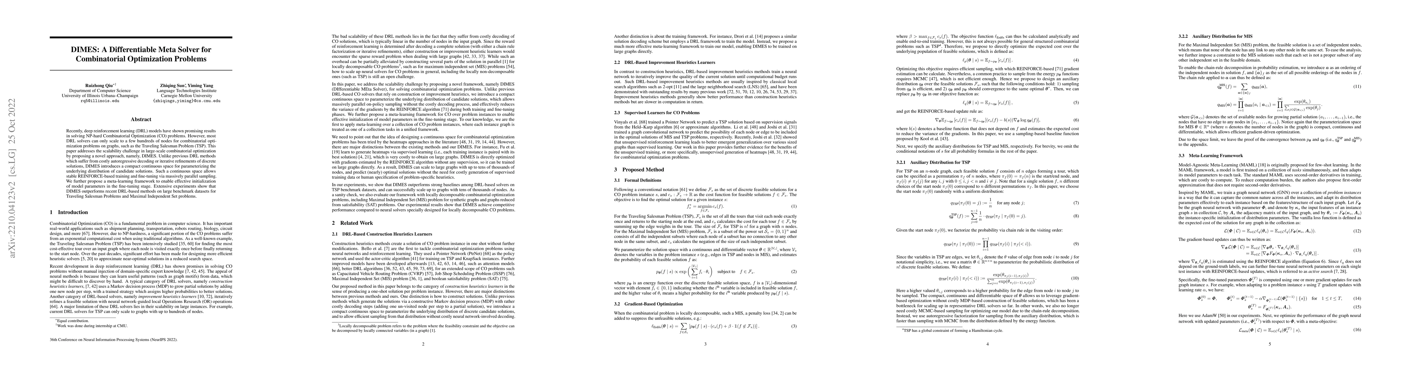 Thumbnail for DIMES: A Differentiable Meta Solver for Combinatorial Optimization
  Problems