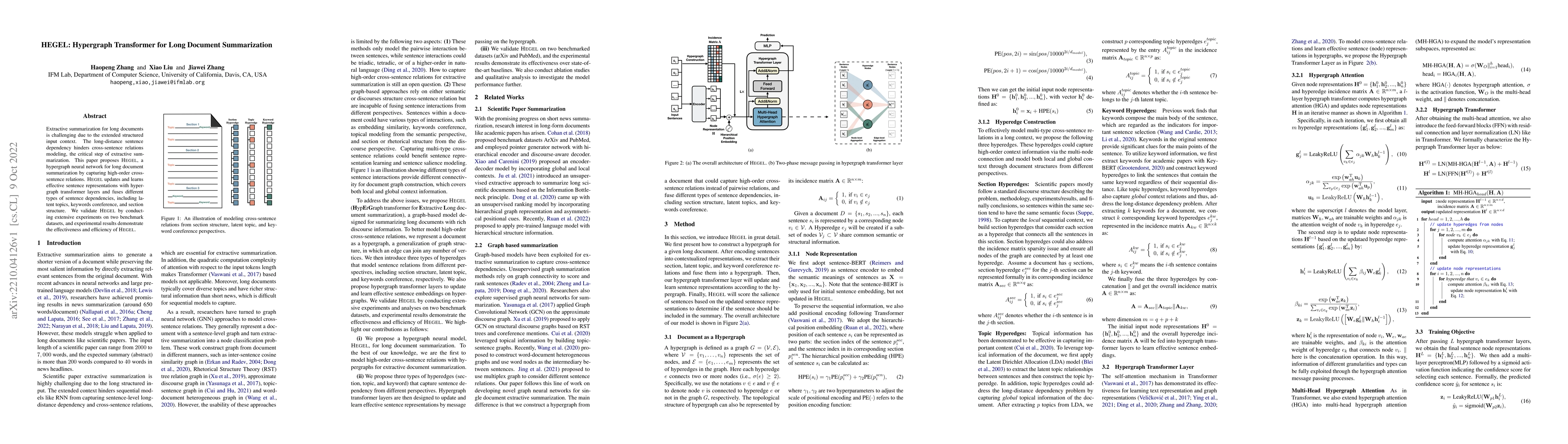 Thumbnail for HEGEL: Hypergraph Transformer for Long Document Summarization