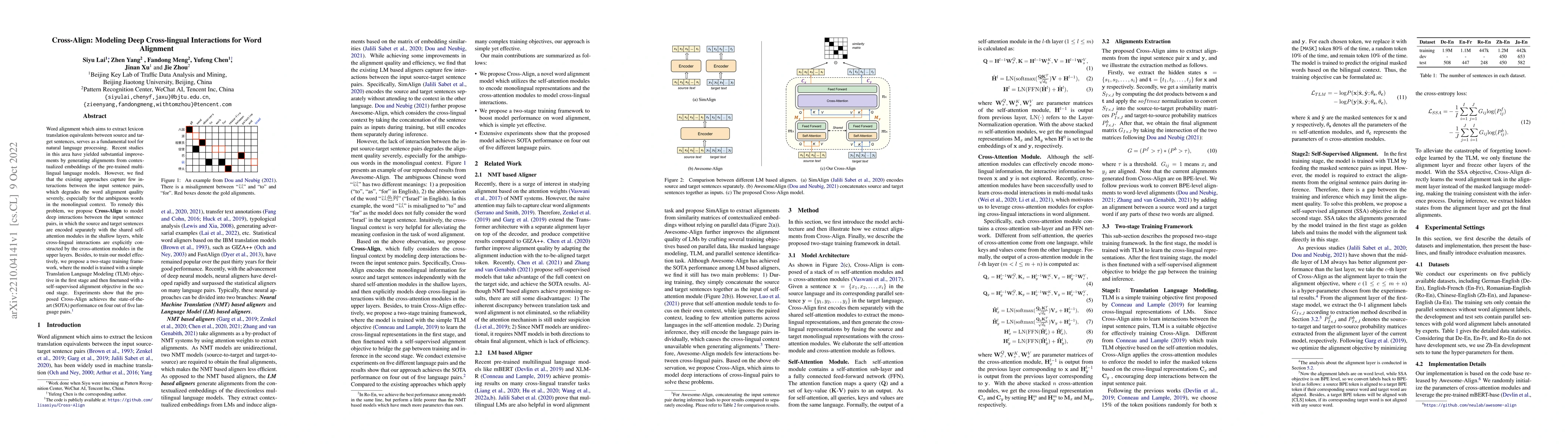 Thumbnail for Cross-Align: Modeling Deep Cross-lingual Interactions for Word Alignment