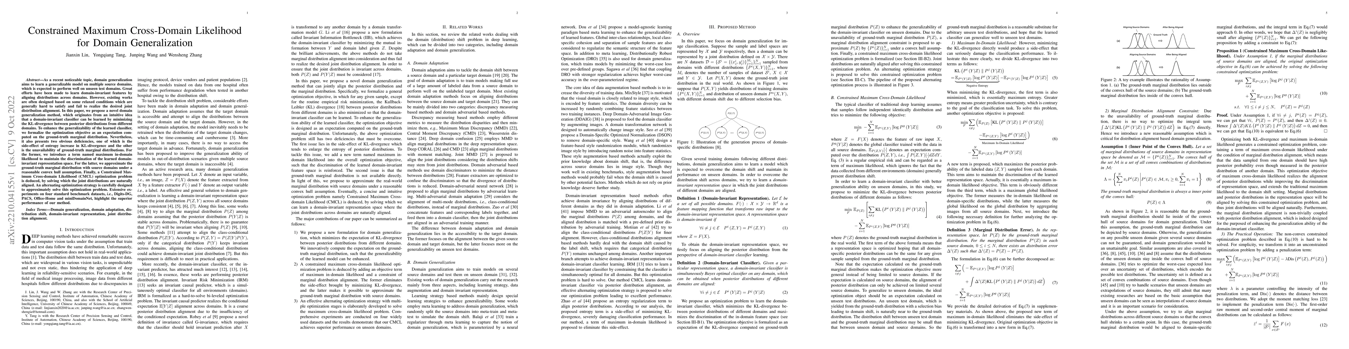 Thumbnail for Constrained Maximum Cross-Domain Likelihood for Domain Generalization