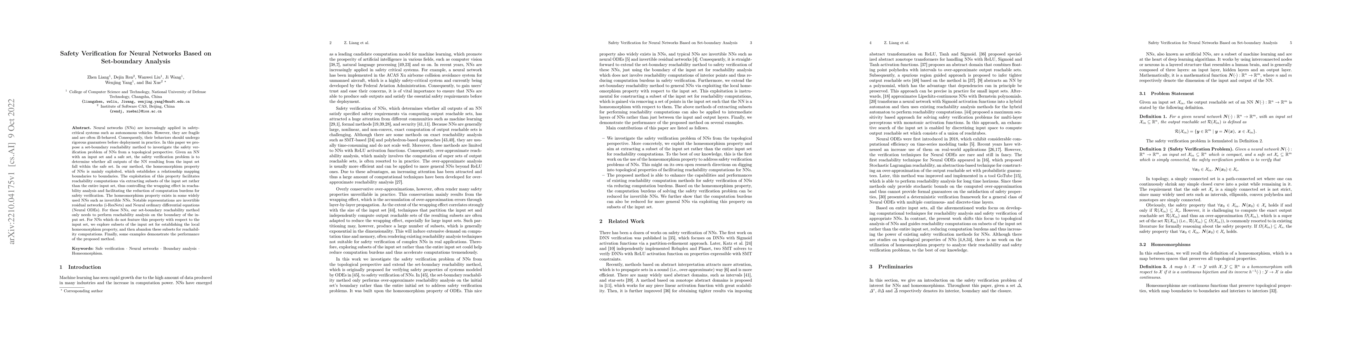 Thumbnail for Safety Verification for Neural Networks Based on Set-boundary Analysis