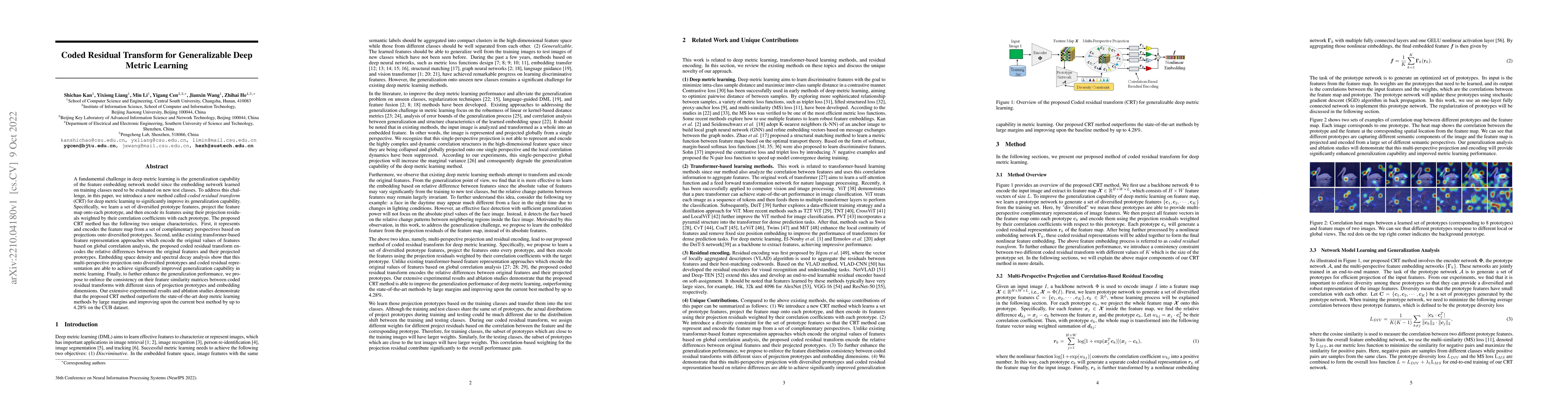Thumbnail for Coded Residual Transform for Generalizable Deep Metric Learning