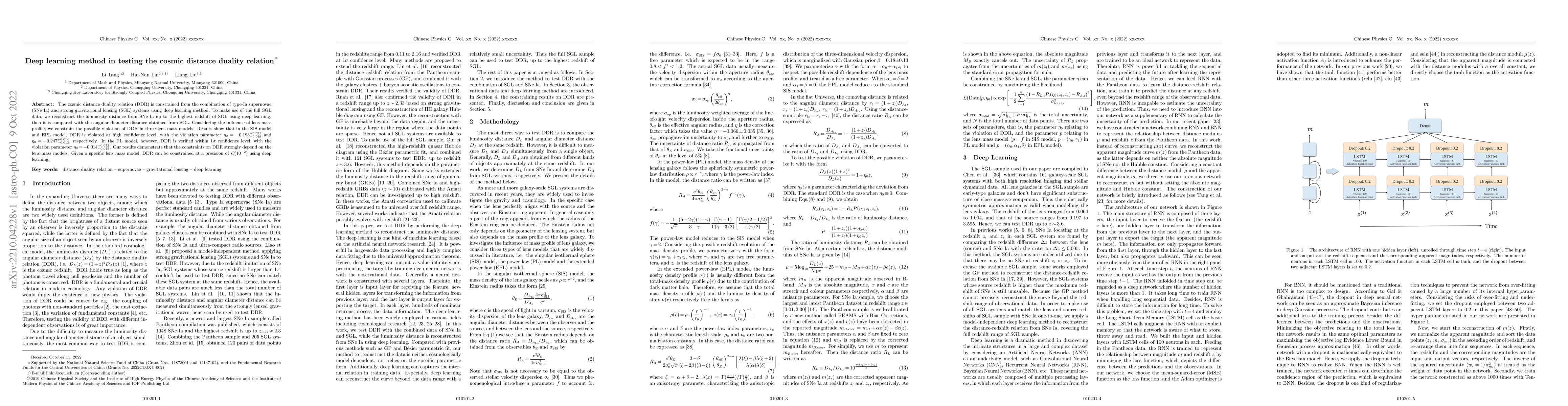 Thumbnail for Deep learning method in testing the cosmic distance duality relation