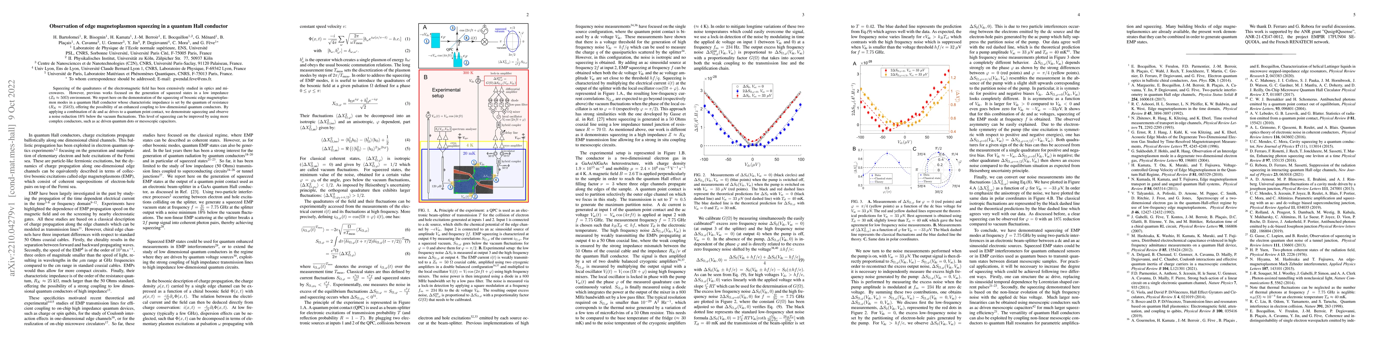 Thumbnail for Observation of edge magnetoplasmon squeezing in a quantum Hall conductor