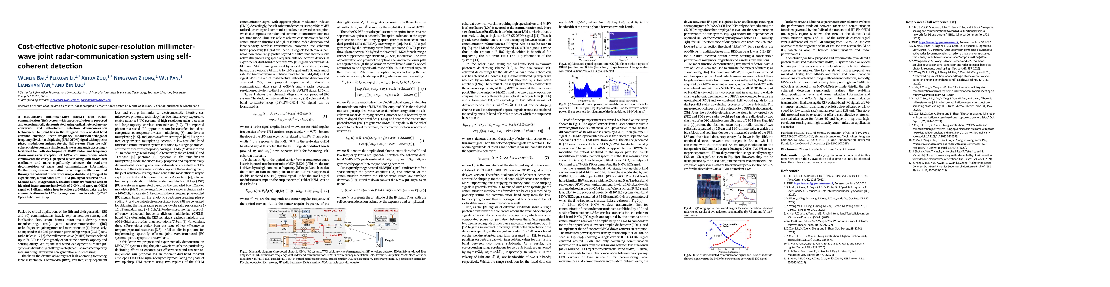 Thumbnail for Cost-effective photonic super-resolution millimeter-wave joint
  radar-communication system using self-coherent detection