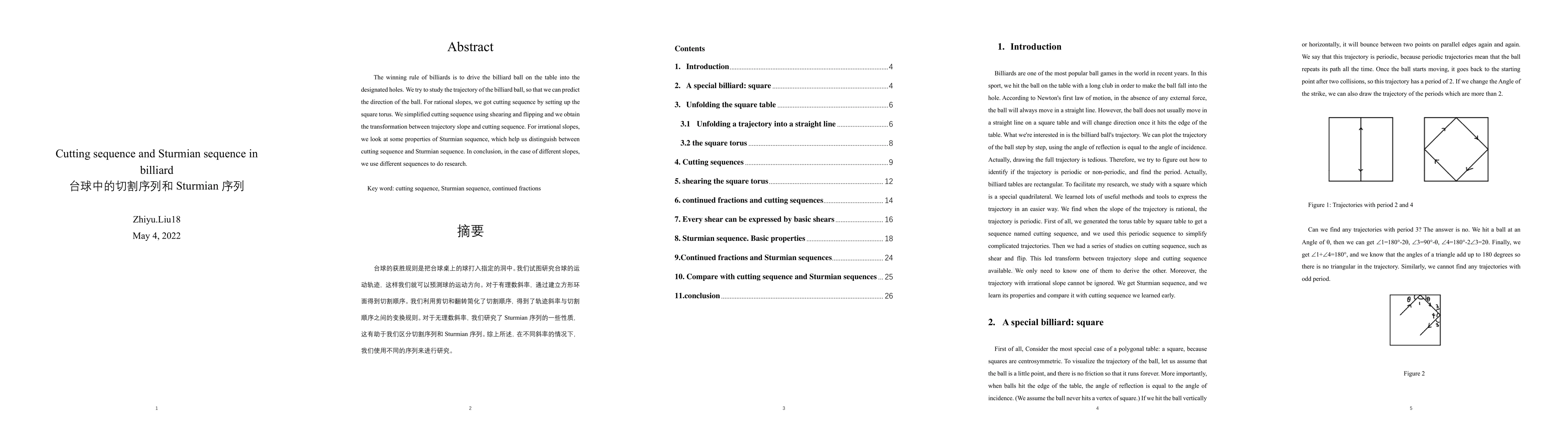 Thumbnail for Cutting sequence and Sturmian sequence in billiard