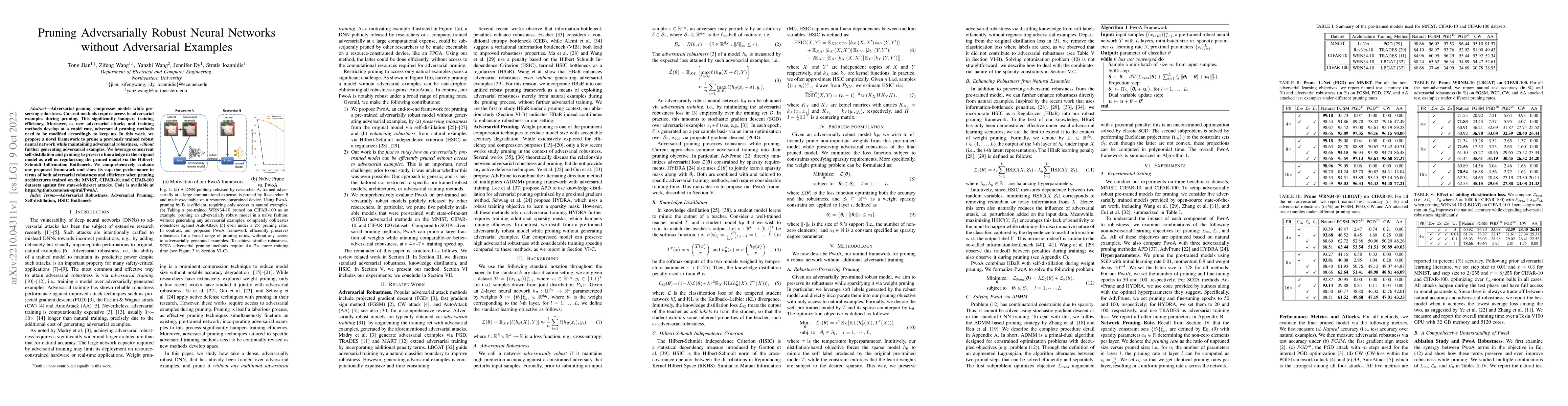Thumbnail for Pruning Adversarially Robust Neural Networks without Adversarial
  Examples