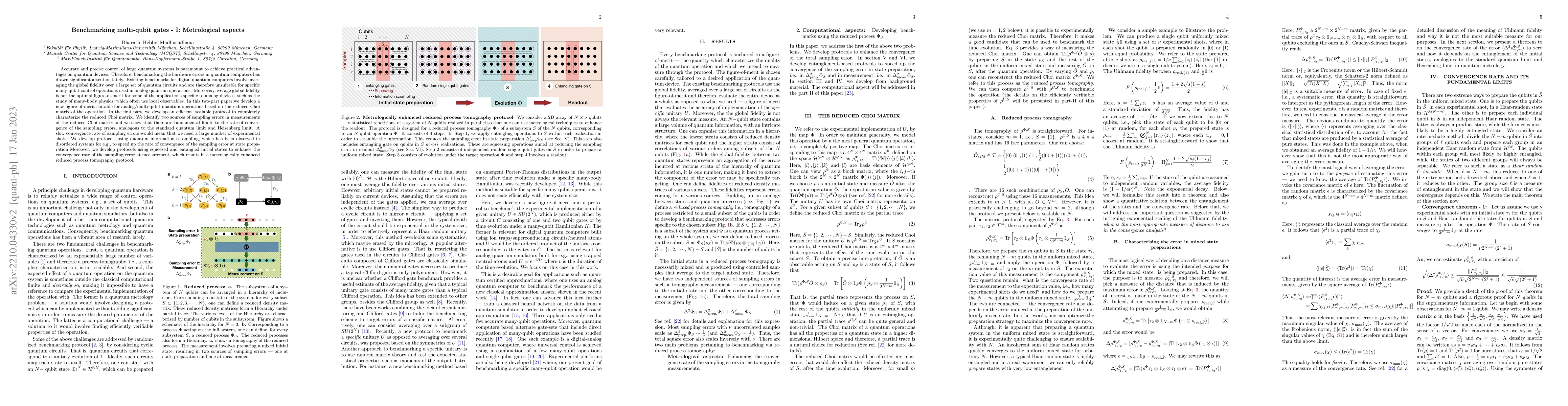 Thumbnail for Benchmarking multi-qubit gates -- I: Metrological aspects