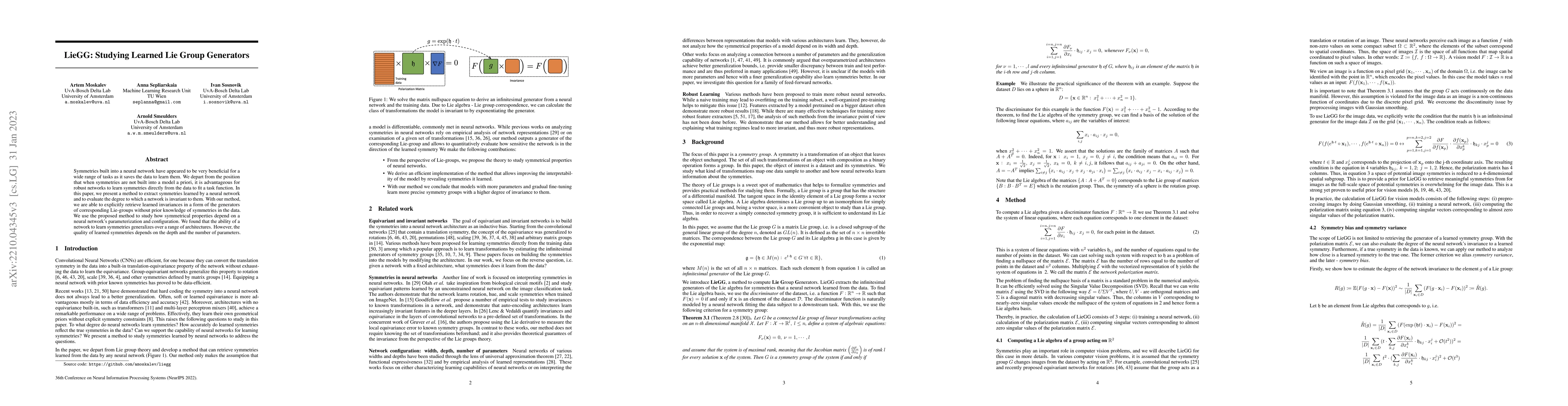 Thumbnail for LieGG: Studying Learned Lie Group Generators