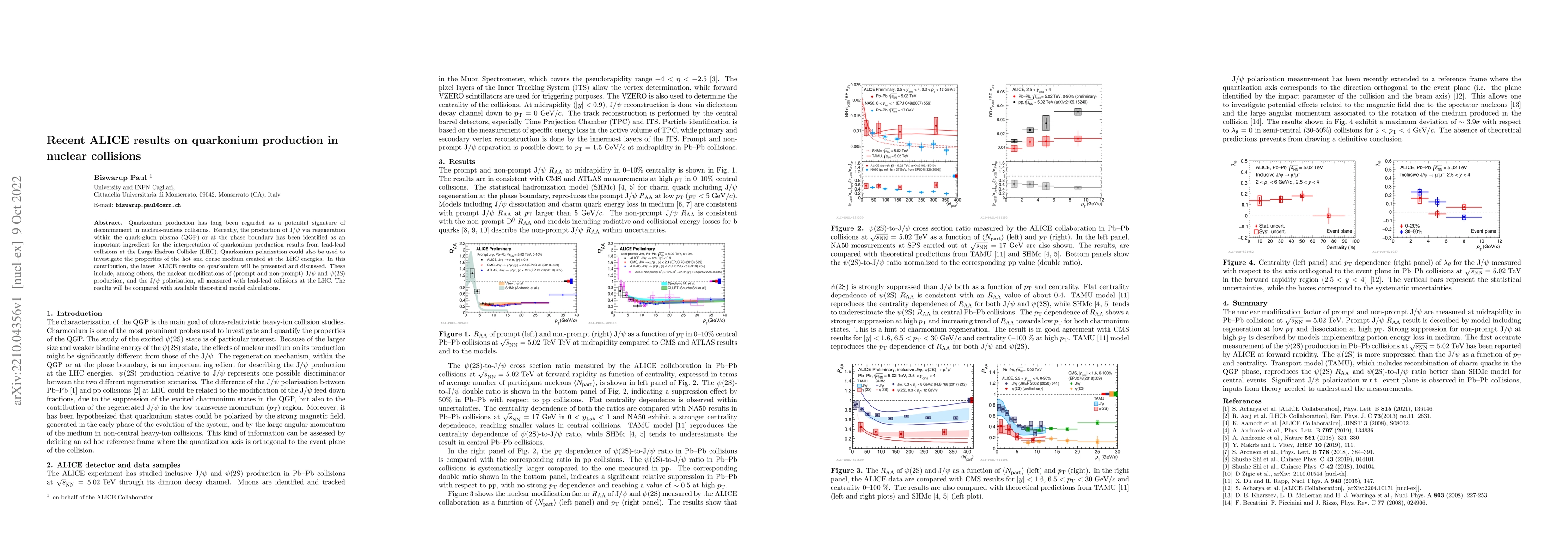Thumbnail for Recent ALICE results on quarkonium production in nuclear collisions