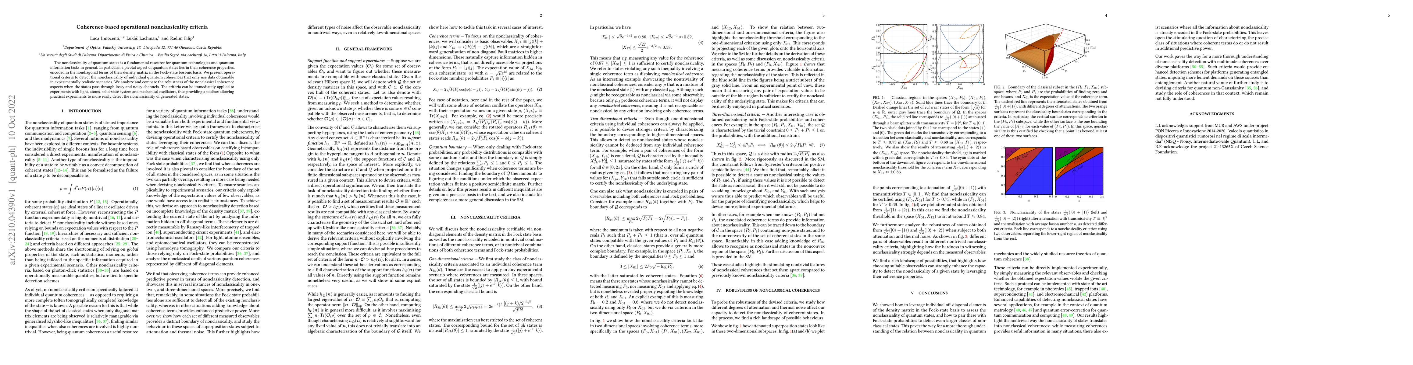 Thumbnail for Coherence-based operational nonclassicality criteria