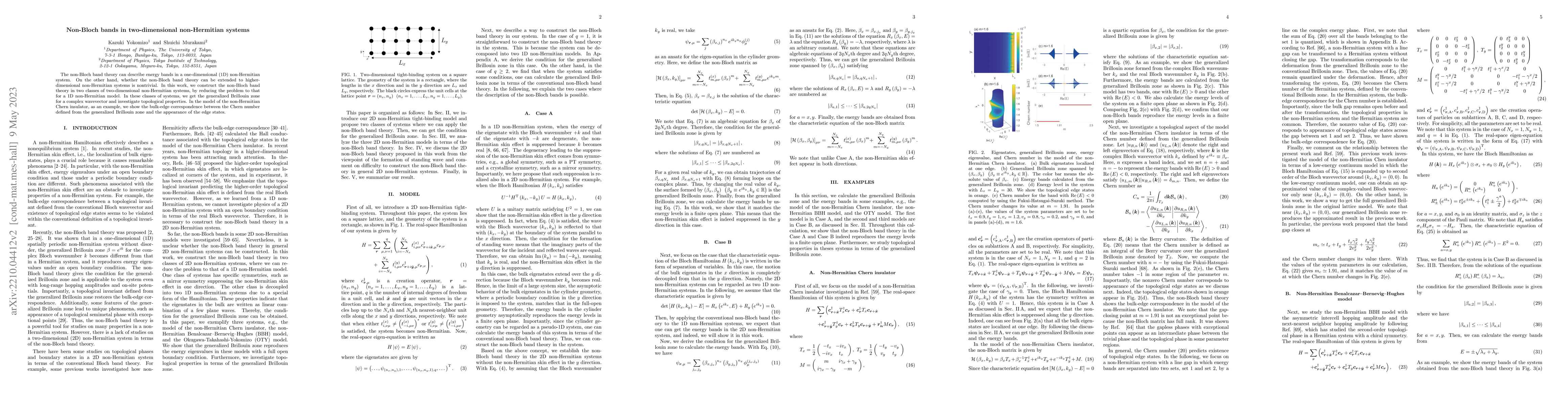 Thumbnail for Non-Bloch bands in two-dimensional non-Hermitian systems