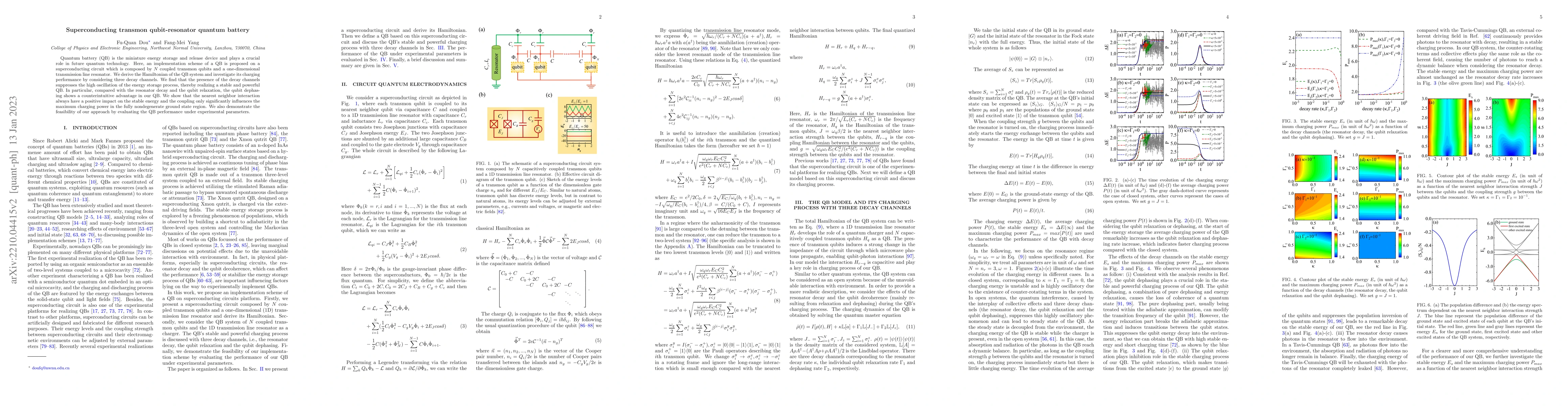 Thumbnail for Superconducting transmon qubit-resonator quantum battery
