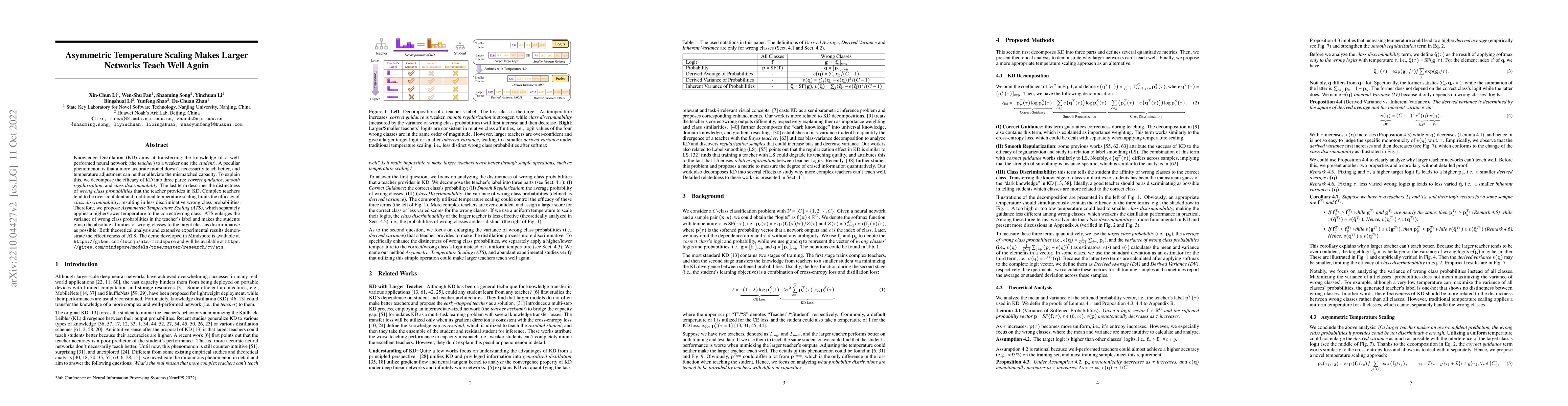 Thumbnail for Asymmetric Temperature Scaling Makes Larger Networks Teach Well Again