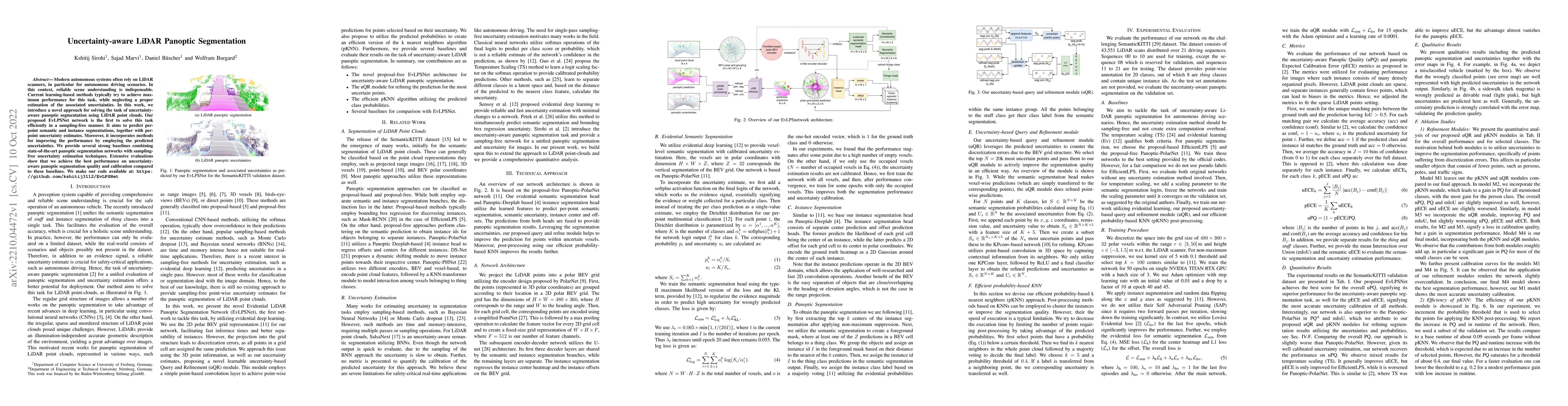 Thumbnail for Uncertainty-aware LiDAR Panoptic Segmentation