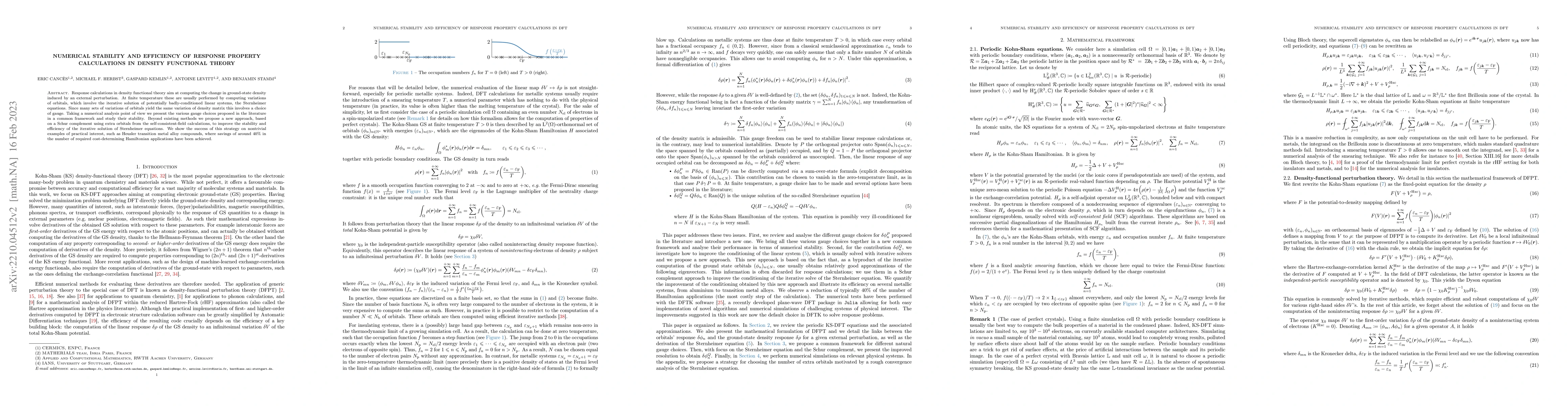 Thumbnail for Numerical stability and efficiency of response property calculations in
  density functional theory