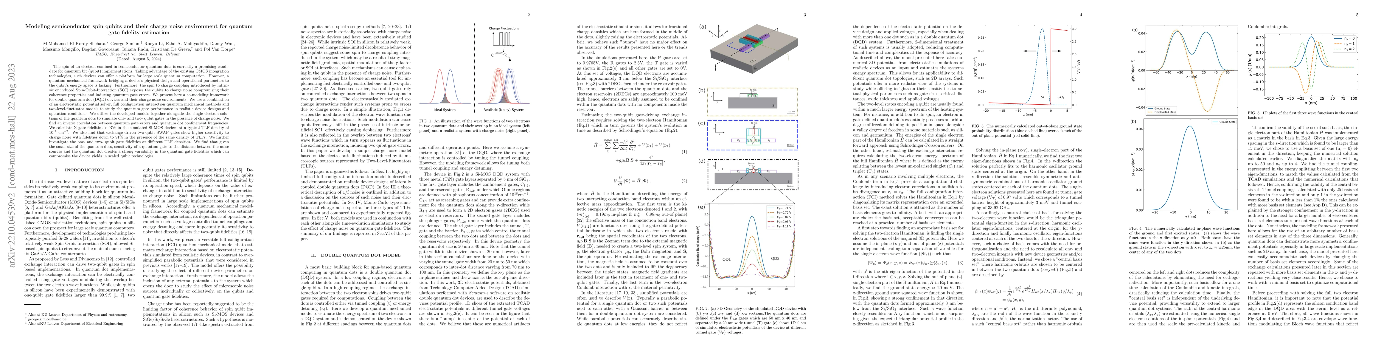 Thumbnail for Modelling semiconductor spin qubits and their charge noise environment
  for quantum gate fidelity estimation