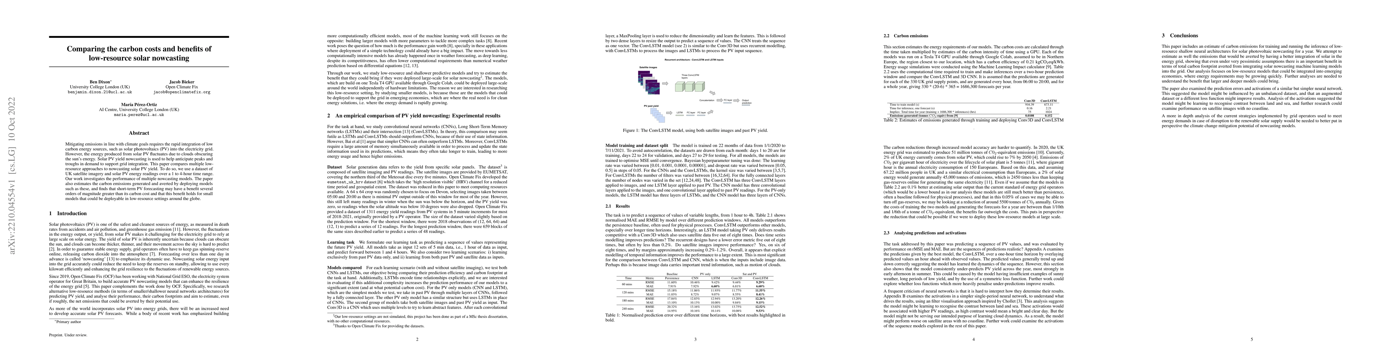 Thumbnail for Comparing the carbon costs and benefits of low-resource solar nowcasting