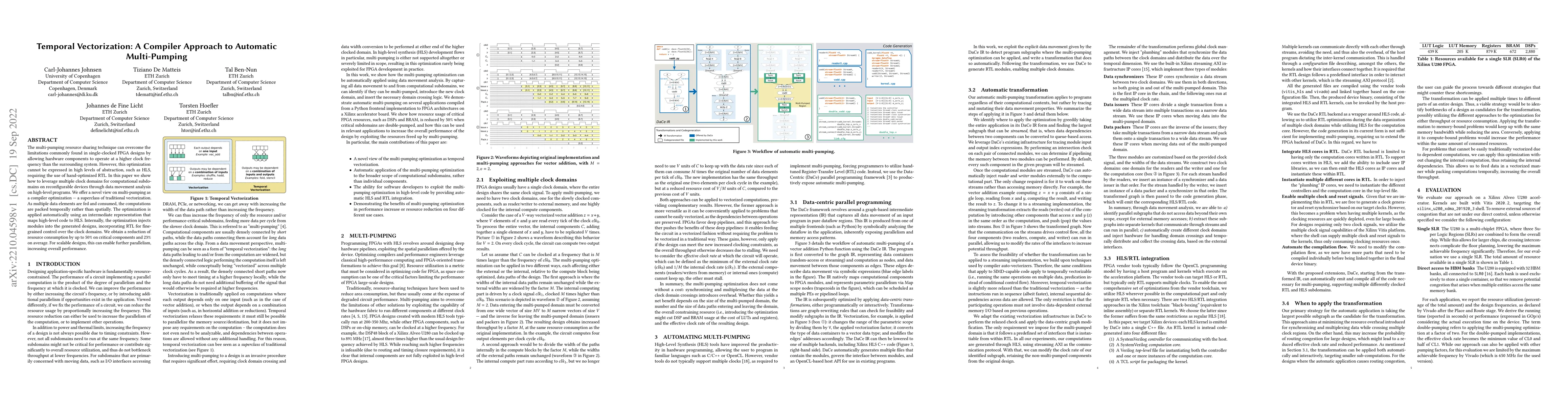 Thumbnail for Temporal Vectorization: A Compiler Approach to Automatic Multi-Pumping