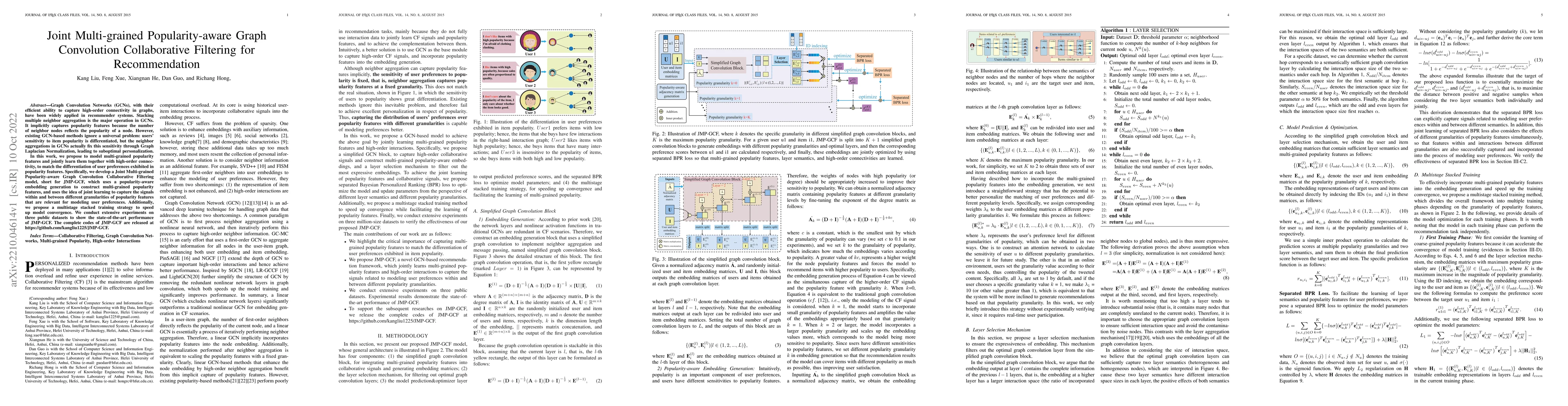 Thumbnail for Joint Multi-grained Popularity-aware Graph Convolution Collaborative
  Filtering for Recommendation