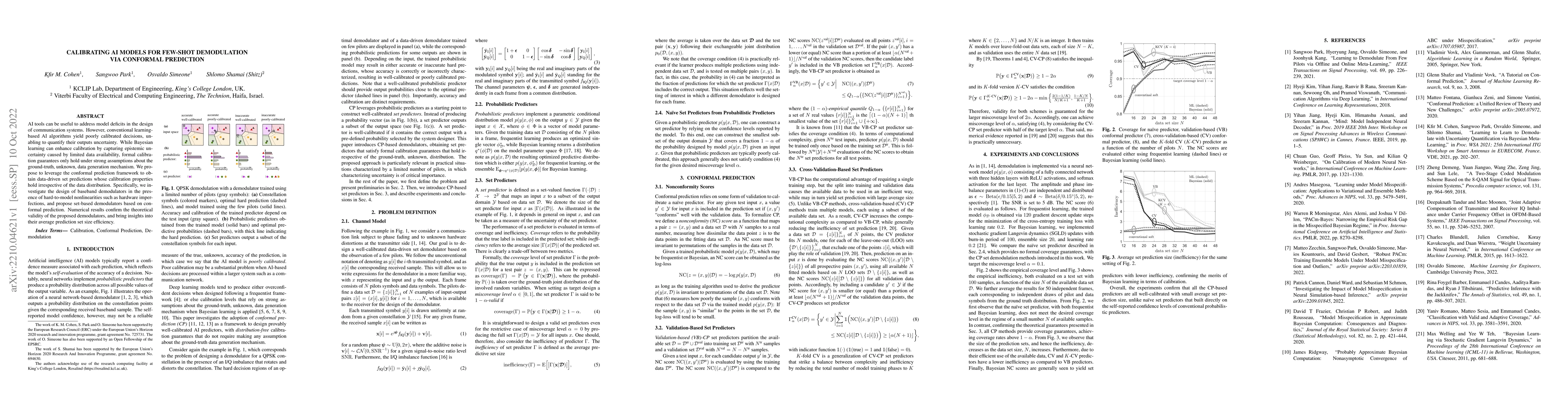 Thumbnail for Calibrating AI Models for Few-Shot Demodulation via Conformal Prediction