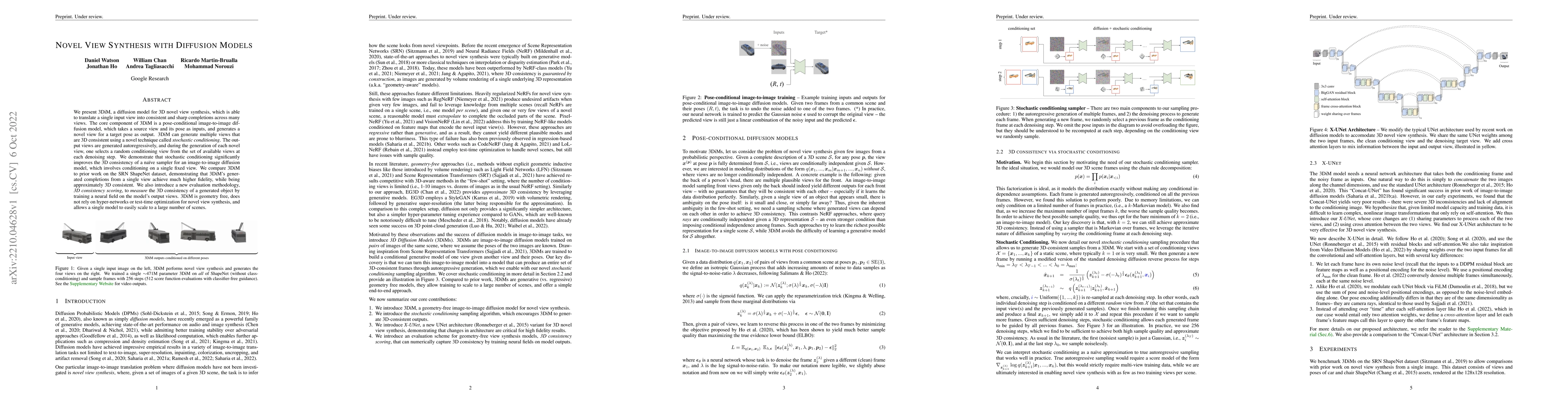 Thumbnail for Novel View Synthesis with Diffusion Models