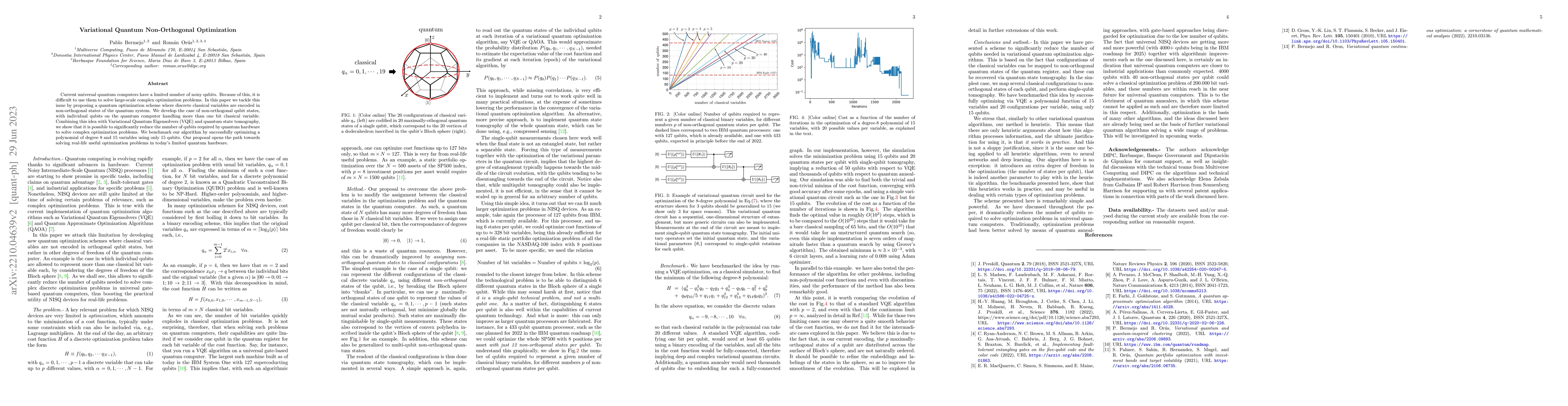 Thumbnail for Variational Quantum Non-Orthogonal Optimization