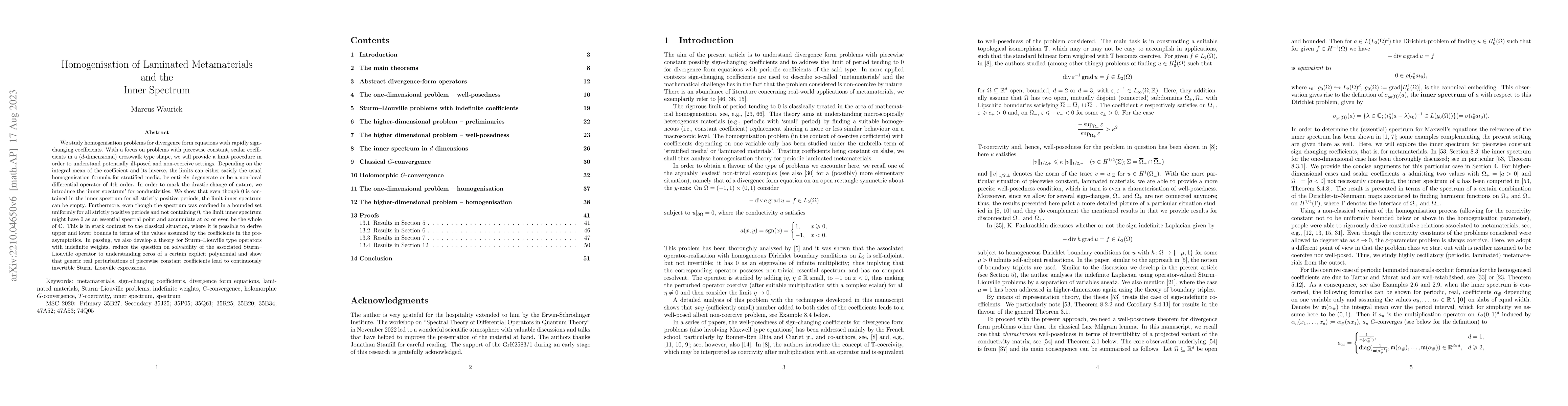 Thumbnail for Homogenisation of Laminated Metamaterials and the Inner Spectrum